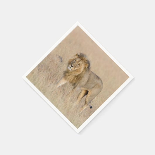 Lion Walking Serviette (Ecke)