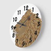 Lion Wall Clock Große Wanduhr (Winkel)
