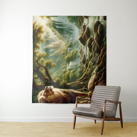 Lion Wandteppich (Beispiel)