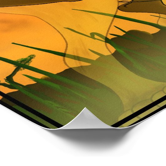 Lion Warrior Poster (Ecke)