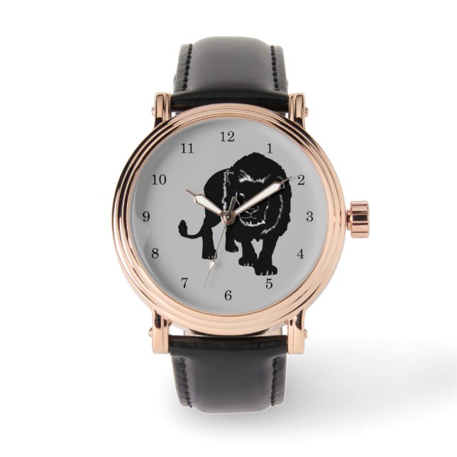 Lion Watch - Anpassbar Armbanduhr (Vorderseite)