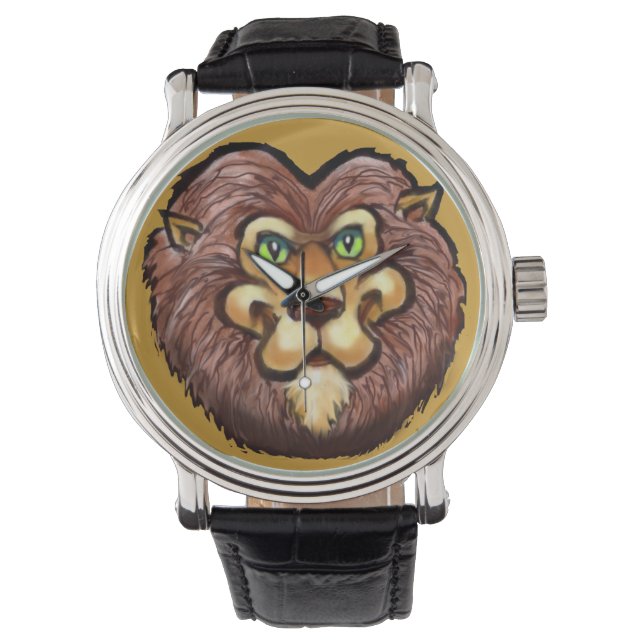 Lion Watch Armbanduhr (Vorderseite)