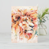 Lion Water Lion Art | Wunderbares Geschenk (Stehend Vorderseite)
