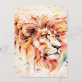 Lion Water Lion Art | Wunderbares Geschenk (Vorne/Hinten)