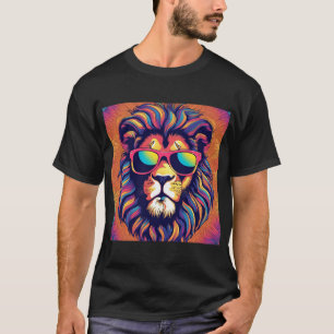Lion Wearing-Sonnenbrille T-Shirt