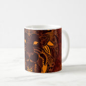 Lion wild animal abstract kaffeetasse (VorderseiteRechts)