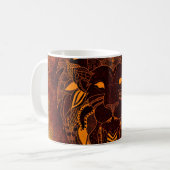 Lion wild animal abstract kaffeetasse (Vorderseite Links)