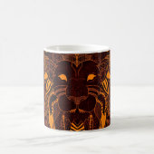 Lion wild animal abstract kaffeetasse (Mittel)