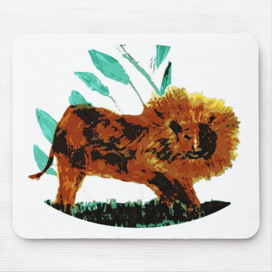 Lion Wild Animal Big Cat Mousepad (Vorne)