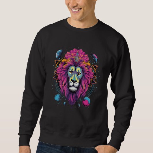 Lion Wild Animal Lion Men Women Kids 17 Sweatshirt (Vorderseite)