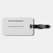 Lion wild life Safari Tierreise personalisiert Gepäckanhänger (Rückseite horizontal)