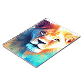 Lion Wild Nature Animal Color Art Malerei Notizblock (Linke Seite)