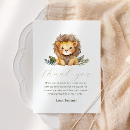 Lion Wild One Birthday Danke-Card Einladung