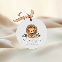 Lion Wild One Birthday Favor Tags Geschenkanhänger
