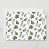 Lion Wild One Birthday Foto Einladung (Rückseite)