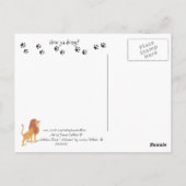 Lion Wild Sache Post Card Postkarte (Rückseite)