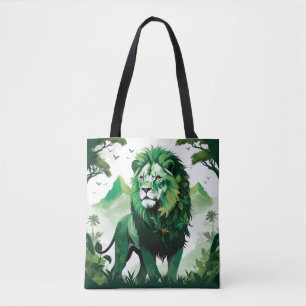 Lion Wildlife Animal Nature Umwelt Dschungel Kunst Tasche