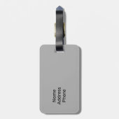 Lion Wildlife Luggage Tag Gepäckanhänger (Rückseite vertikal)