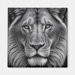 Lion Wildlife Majestic Nature Life Kunst Magnet