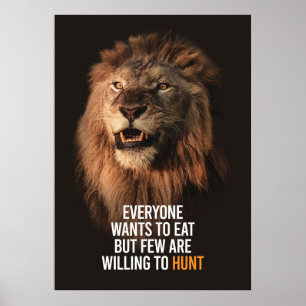 Lion will Erfolg haben Poster