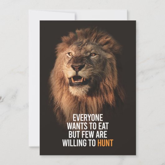 Lion will Erfolg haben Save The Date (Vorderseite)