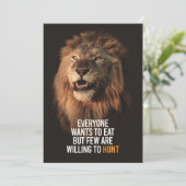 Lion will Erfolg haben Save The Date (Stehend Vorderseite)