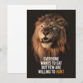 Lion will Erfolg haben Save The Date (Vorne/Hinten)