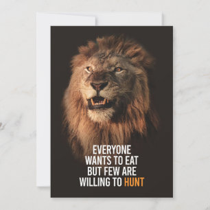 Lion will Erfolg haben Save The Date