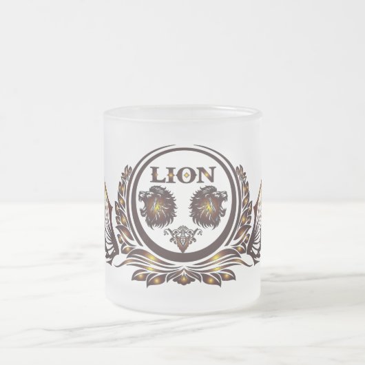 LION-Wing Glass Mug Mattglastasse (Mittel)