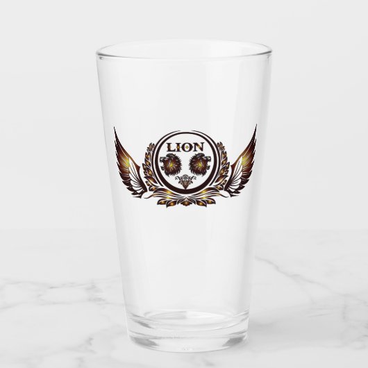 LION-Wing Trinkgeschirr Glas (Vorderseite)