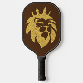 Lion With Crown - Gold Style 1 Pickleball Schläger