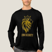 Lion With Crown - Gold Style 2 Tri-Blend Shirt (Vorderseite)