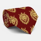 Lion With Crown - Gold Style 3 Krawatte (Gerollt)