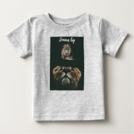 "Lion with Cub Dream Big Little One Baby T - Shirt
