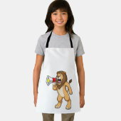 Lion with Microphone Schürze (Insitu)