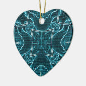 Lion wits keramikornament (Links)