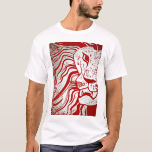 Lion Woodcut T - Shirt