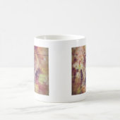 Lion Wooden Spring Grunge Digitale Kunst Kaffeetasse (Mittel)