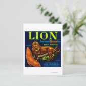 Lion Yam LabelSunset, LA Postkarte (Stehend Vorderseite)
