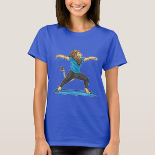 Lion Yoga Fitness Gymnastik T-Shirt