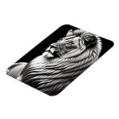 Lion Zeichnend Malerei Magnet (Linke Seite)