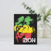 Lion Zion Postkarte (Stehend Vorderseite)