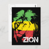 Lion Zion Postkarte (Vorne/Hinten)