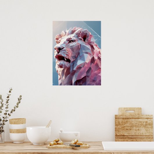 Lion Zodiac Sign Poster (Küche)