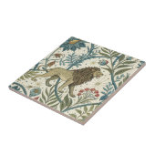 Lion Zodiac Sign Vintag elegantes, nahtloses Muste Fliese (Seite)