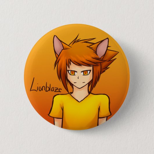 Lionblaze Nekomimi Knopf Button (Vorderseite)