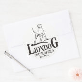 Liondog / Rhodesian Ridgeback Runder Aufkleber (Umschlag)