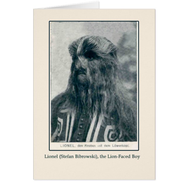 Lionel, der Löwe stellte Jungen-Karten und (Vorne)