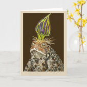 Lionel die Toad-Grußkarte Karte (Gelbe Blume)