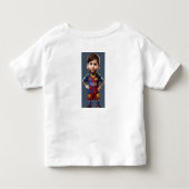 Lionel Messi niedlicher Baby-Cartoon Realistisch g Kleinkind T-shirt (Rückseite)